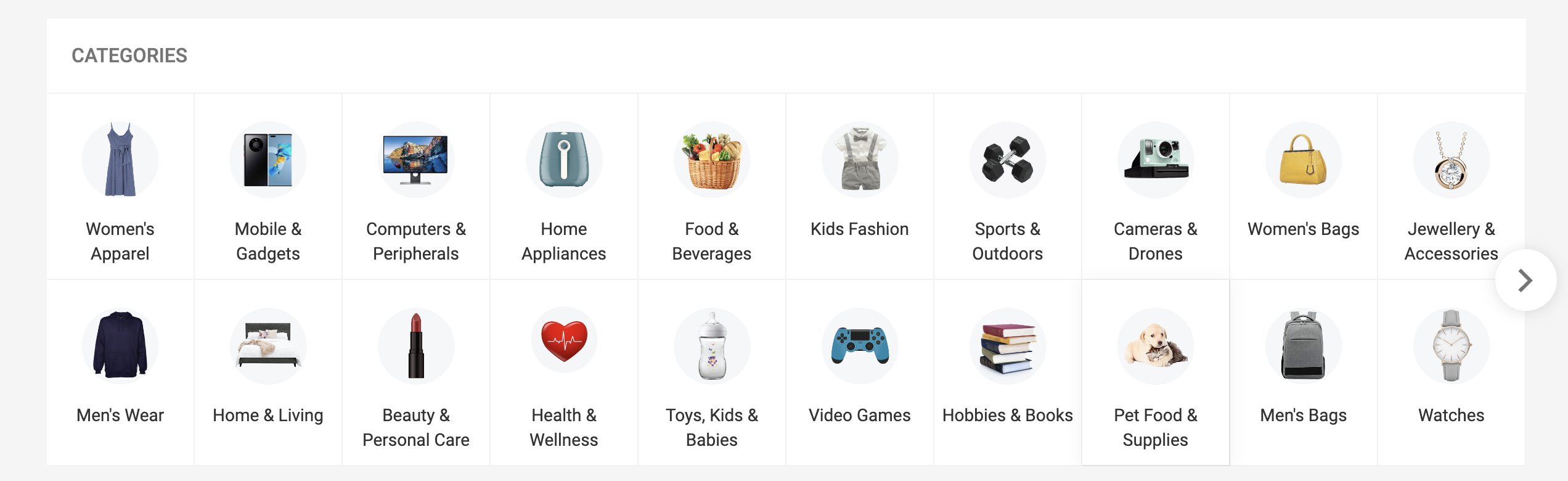 Shopee has all categories that people are looking for